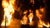 Ukraina: Zbiorniki z paliwami w ogniu, dym widziany z satelity meteorologicznego.