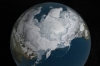 Rekordowo mały zasięg arktycznego lodu morskiego. 