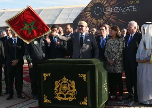 Otwarcie elektrowni słonecznej przez marokańskiego król Mohammed VI